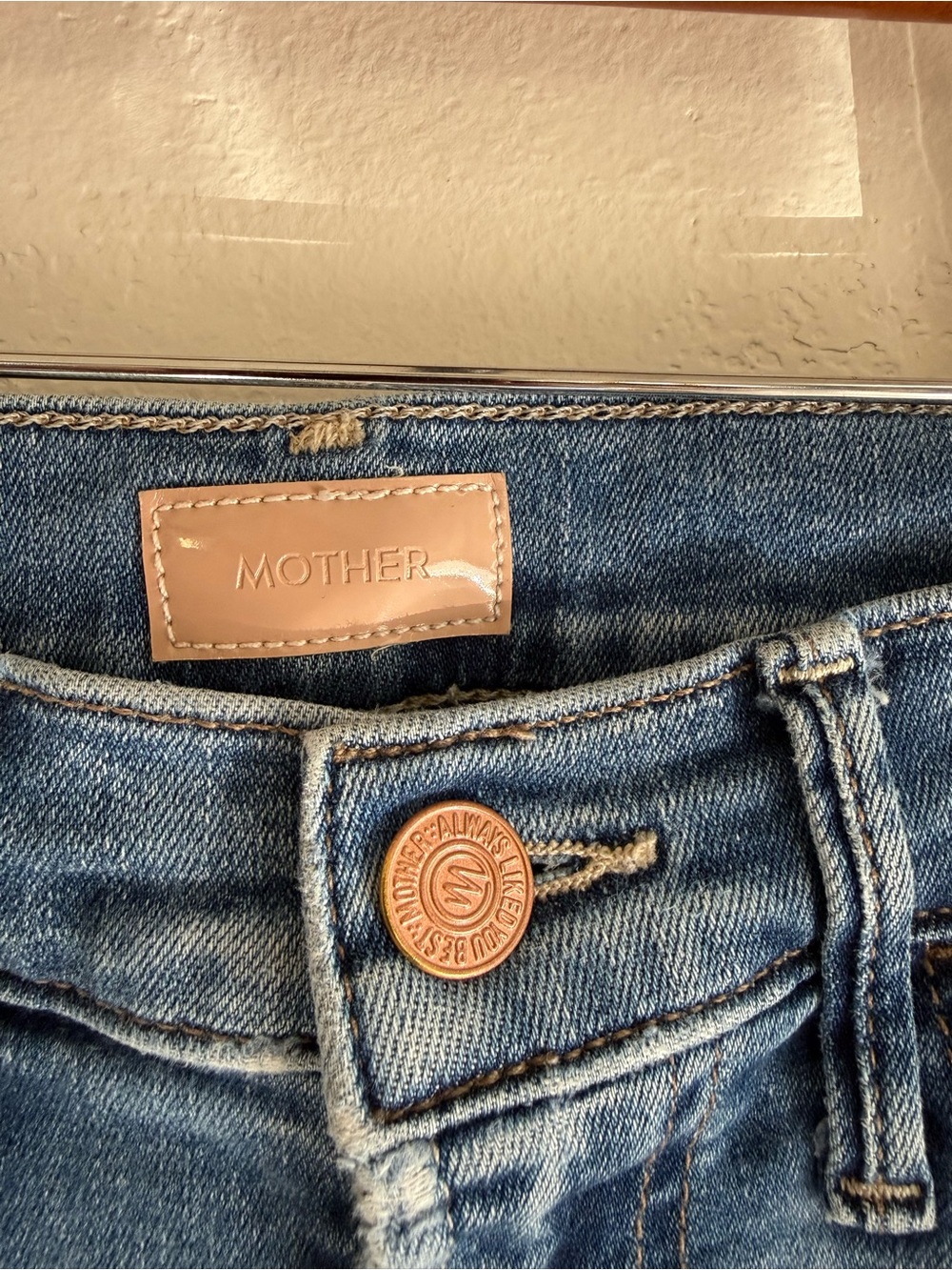 MOTHER The Hustler Ankle Fray Jeans Healing Jar Women's 25 Crop Stretch - Picture 7 of 13
